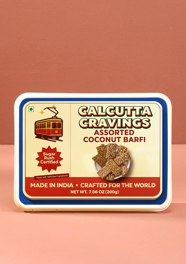 Assorted Coconut Barfi 7.06 oz (200 g) - Indya