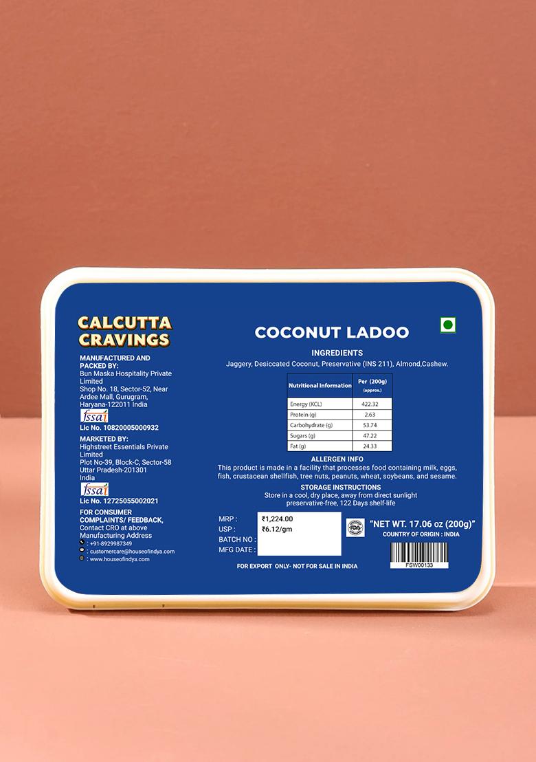 Coconut Ladoo 7.06 oz (200 g) - Indya
