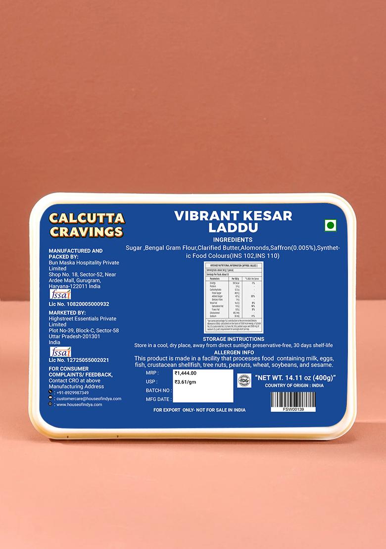 Kesar Laddu 14.11 oz (400 g) - Indya