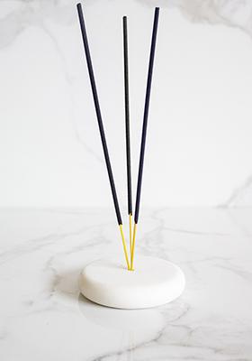 White Indian Marble Carrara Incense Holder