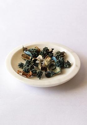 White Indian Marble Mishmash Potpourri Plate