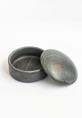 Multi Bulgy Trinket Box Black