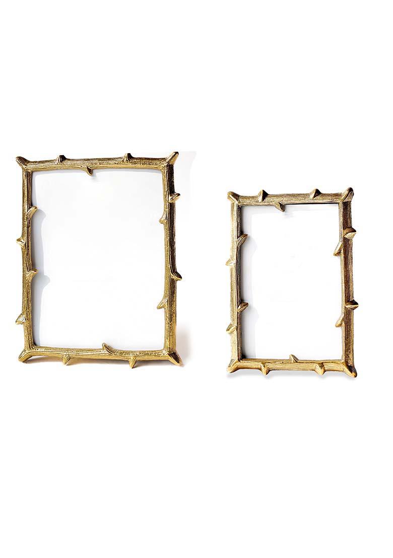 Gold Metal Twig Framegold (Set Of 2)
