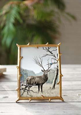 Gold Metal Twig Frame Gold