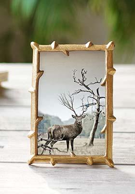 Gold Metal Twig Frame Gold