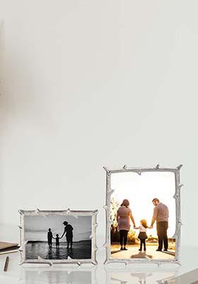 Silver Metal Twig Frame Silver (Set Of 2)