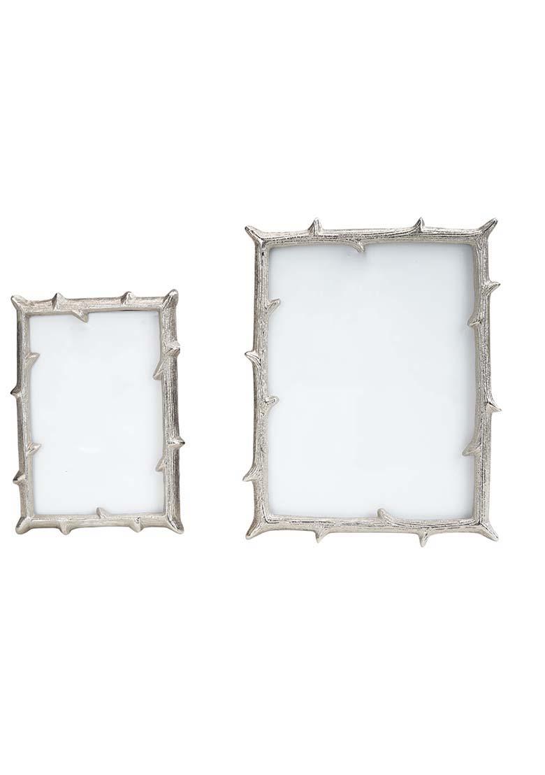 Silver Metal Twig Frame Silver (Set Of 2)