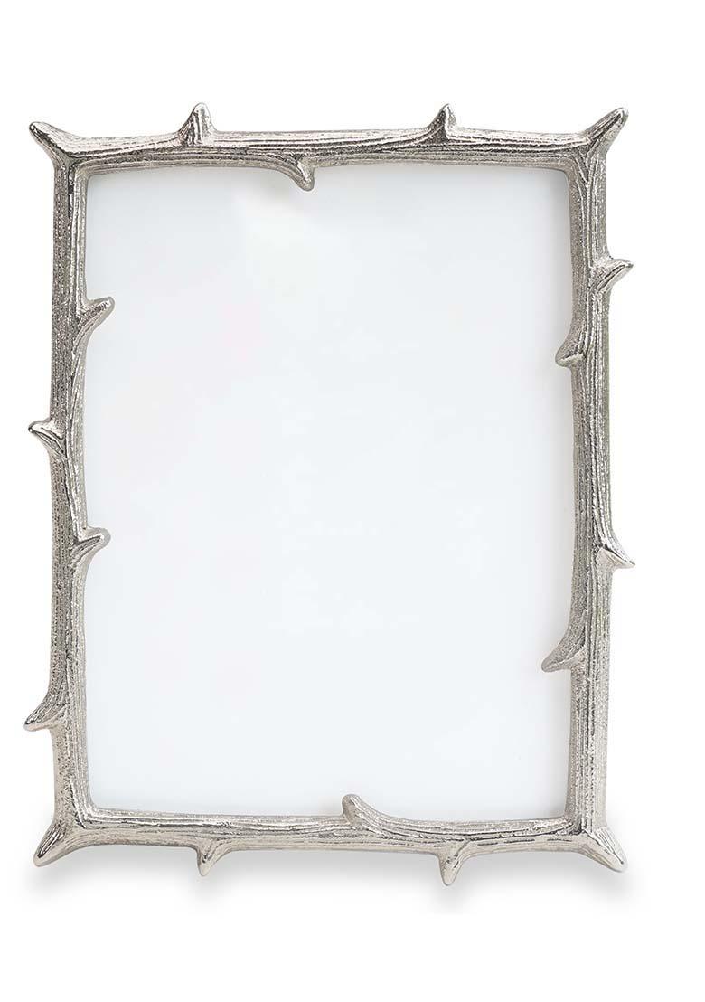 Silver Metal Twig Frame Silver