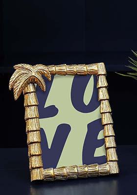 Gold Tropical Gold Palm Tree Frame