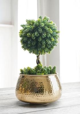 Gold Classic Metal Planter Finish