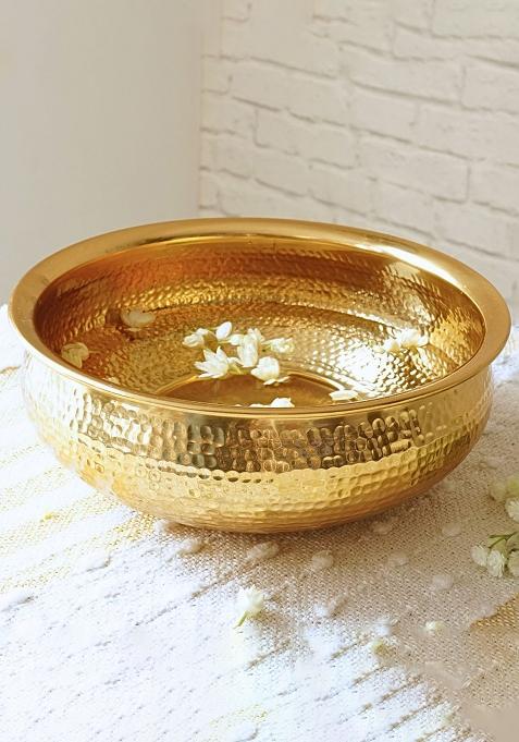 Gold Metal Hammered