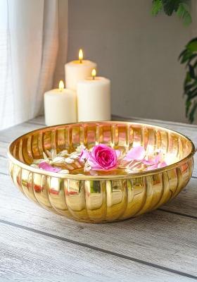 Gold Bhoma Fluted Pattern