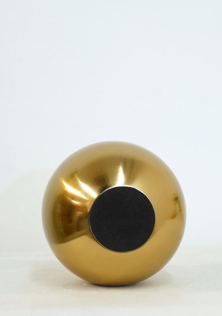 Gold Golden Metal Flower Vase Small Elegant Finish