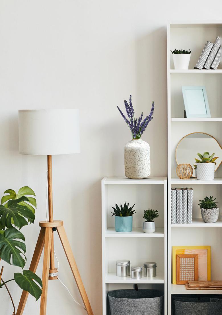 White Metal Bottle Flower Vase Off White