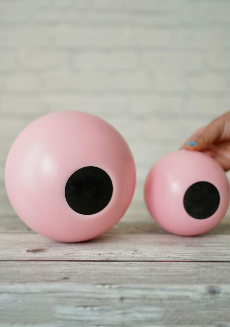 Pink Metal Flower Vase Pink Decorative Style (Set Of 2)