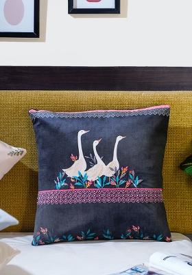 Black Pure Joy Cushion Cover