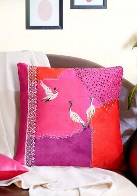 Pink Pure Joy Graceful Flamingos Cushion Cover