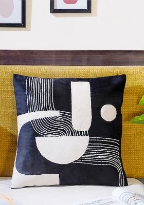 Black Mesmerizing Mystery Abstract Cushion Covers