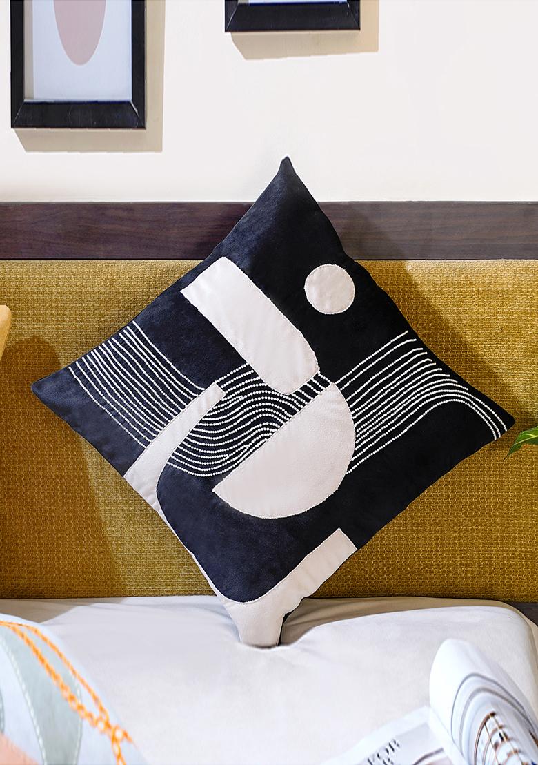 Black Mesmerizing Mystery Abstract Cushion Covers