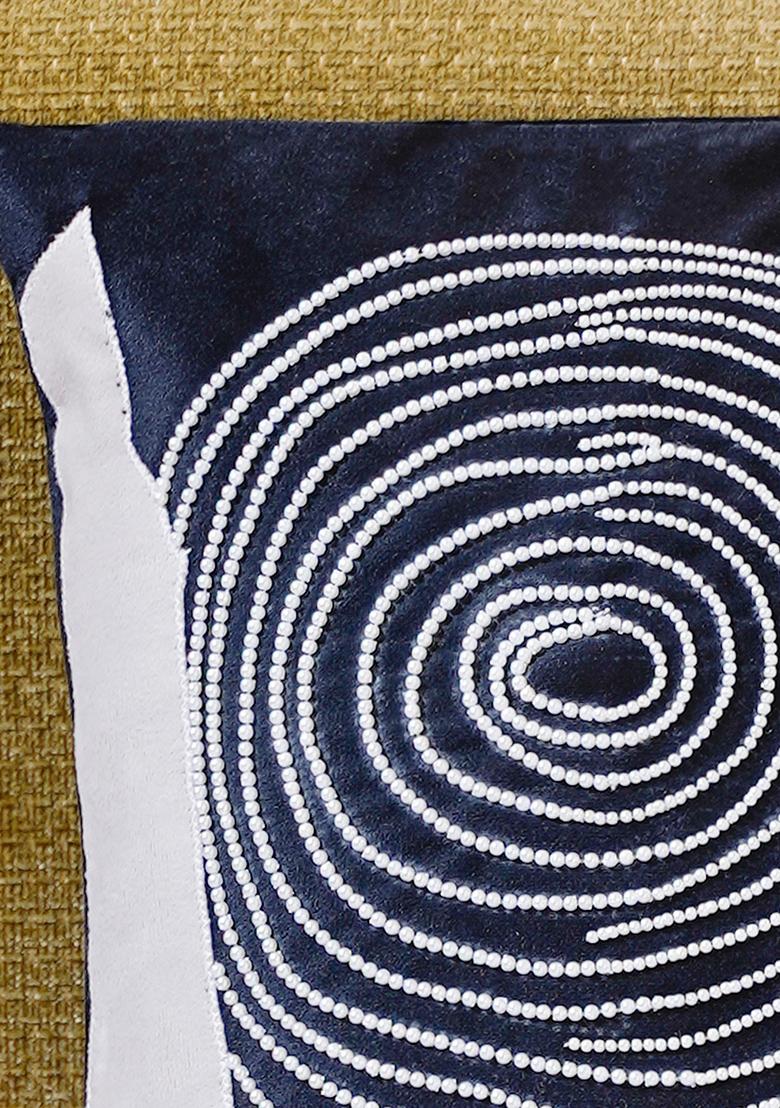 Black Abstract Velvet Cushion Covers