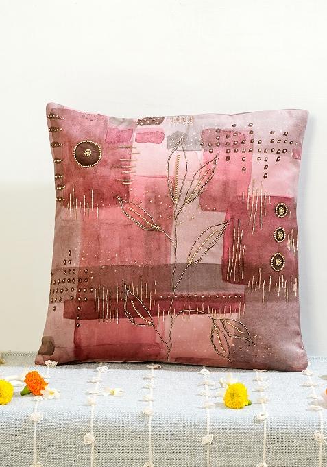Pink Elysium Dreamscape Geometric Cushion Cover