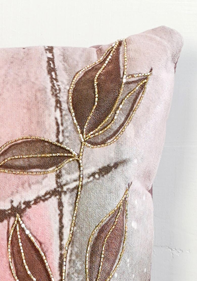 Pink Elysium Dreamscape Floral Symphony Cushion Cover