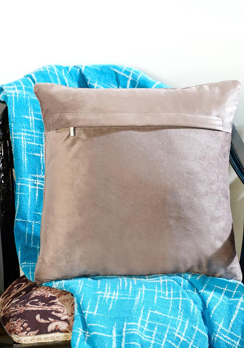 Green Gilded Garden Velvet Cushion Cover