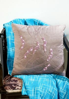 Beige Memory Maze Cushion Cover