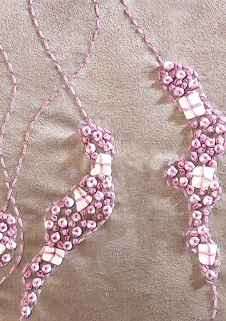 Beige Memory Maze Cushion Cover