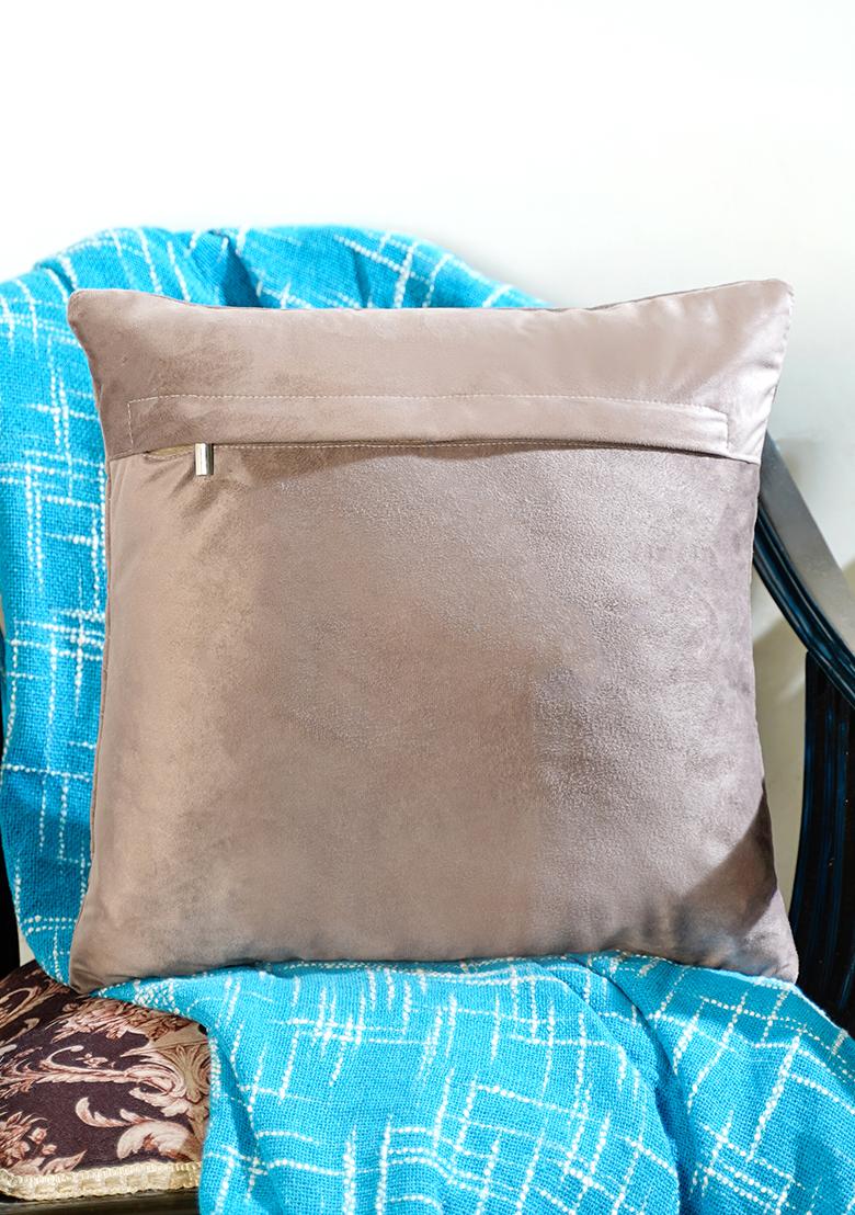 Beige Memory Maze Cushion Cover