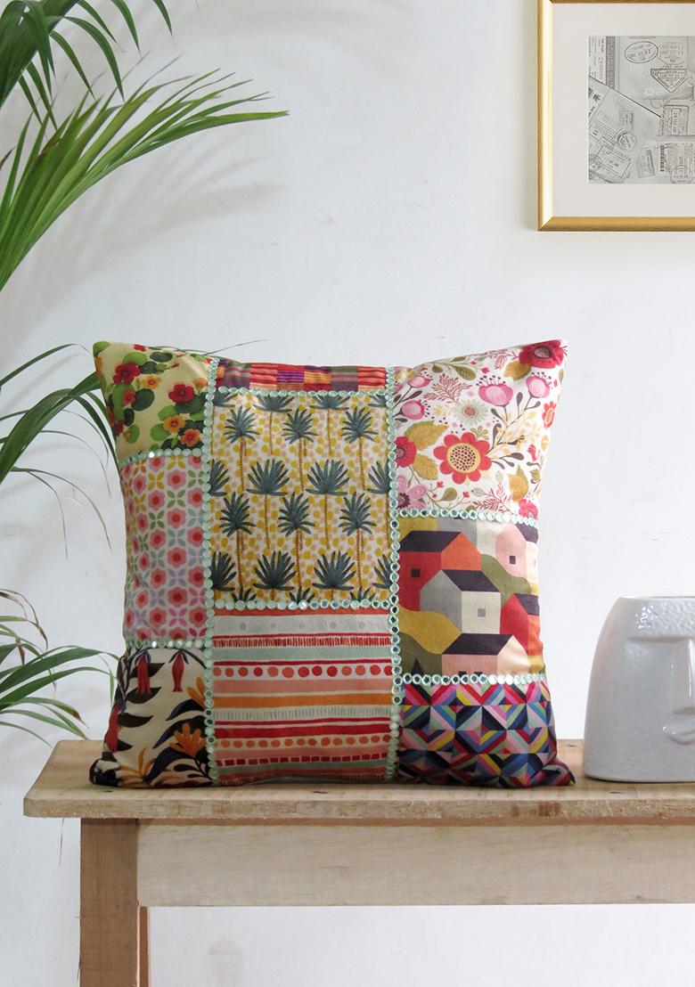 Multi Mirror Work Cushion Covers (Set Of 5)