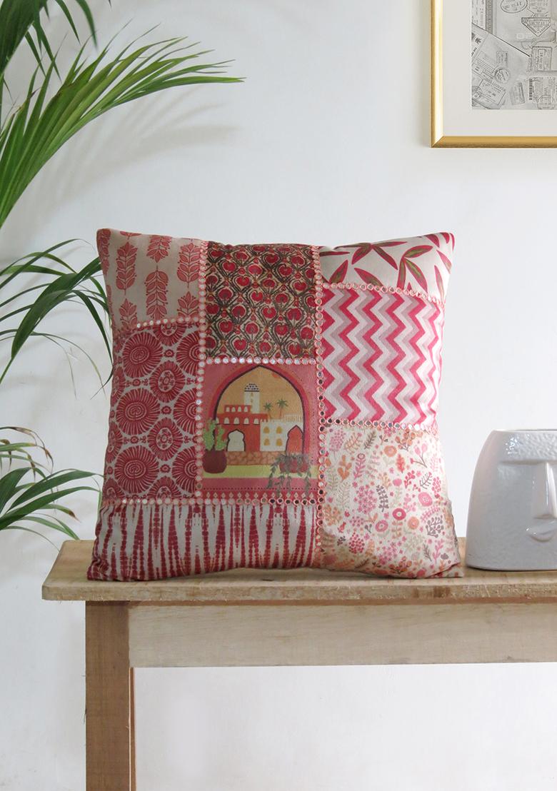 Multi Mirror Work Cushion Covers (Set Of 5)