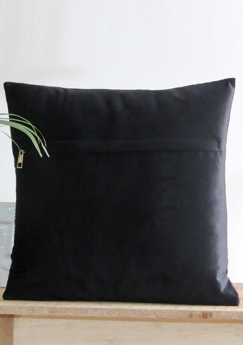 Black Dark Fantasy Velvet Cushion Cover