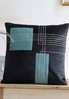 Black Dark Fantasy Velvet Cushion Cover