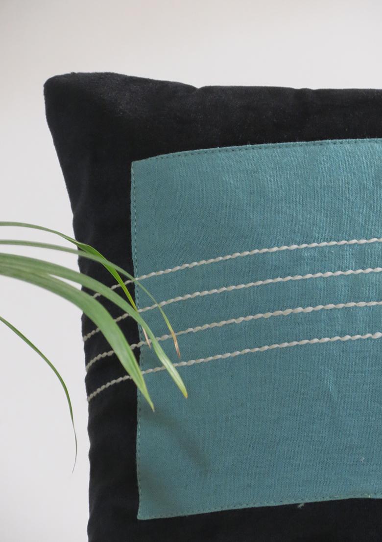 Black Dark Fantasy Velvet Cushion Cover