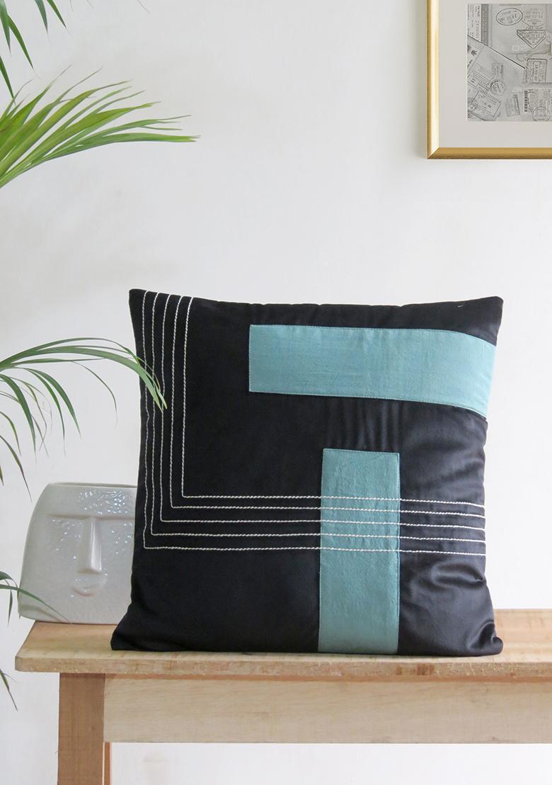 Black Dark Fantasy Velvet Cushion Covers (Set Of 5)