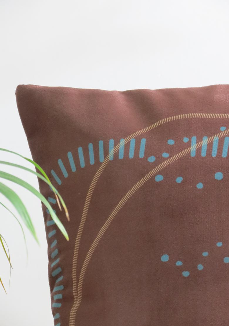 Brown Abstract Nature Inspired Cushion Covers