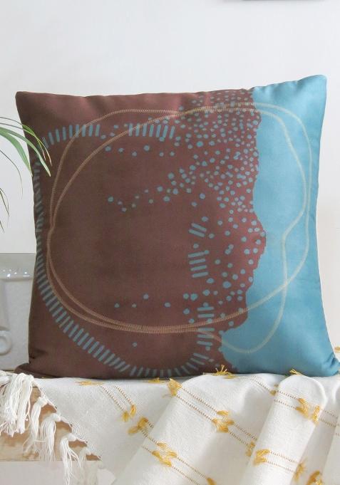 Brown Abstract Nature Inspired Cushion Covers