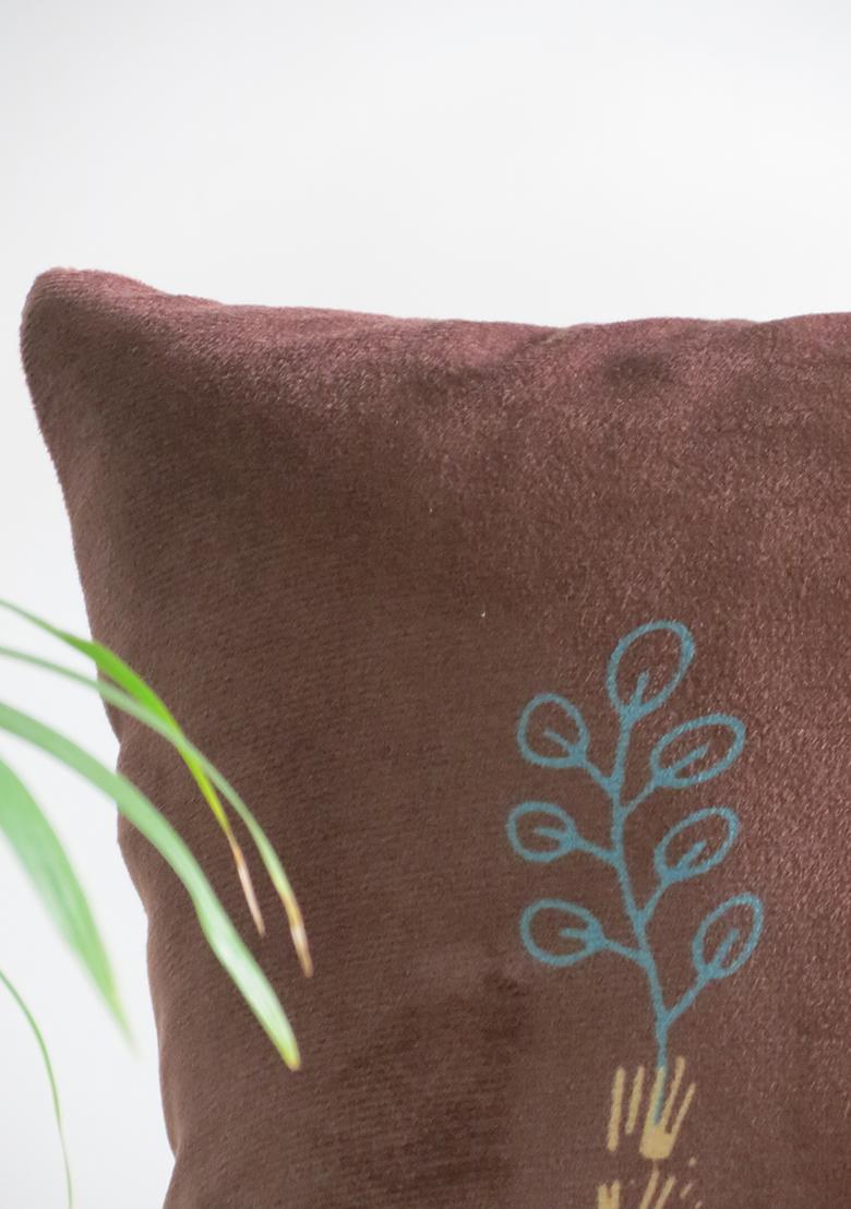 Brown Abstract Nature Inspired Cushion Covers