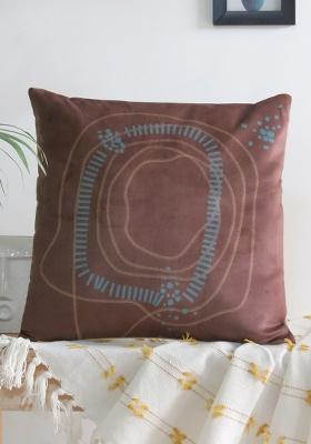 Brown Abstract Nature Inspired Cushion Covers