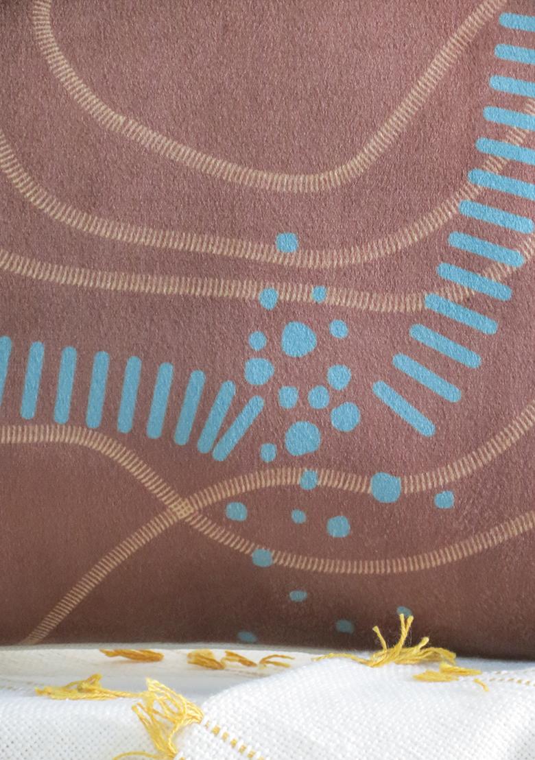 Brown Abstract Nature Inspired Cushion Covers