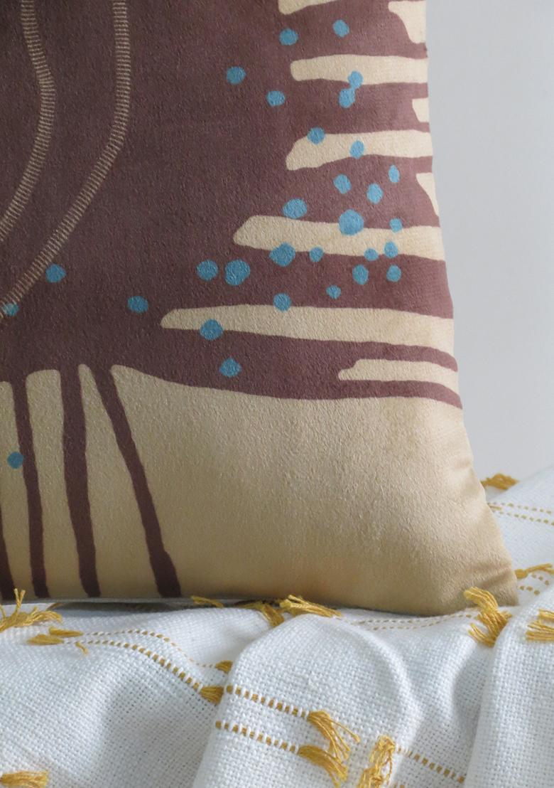 Beige Abstract Nature Inspired Cushion Covers