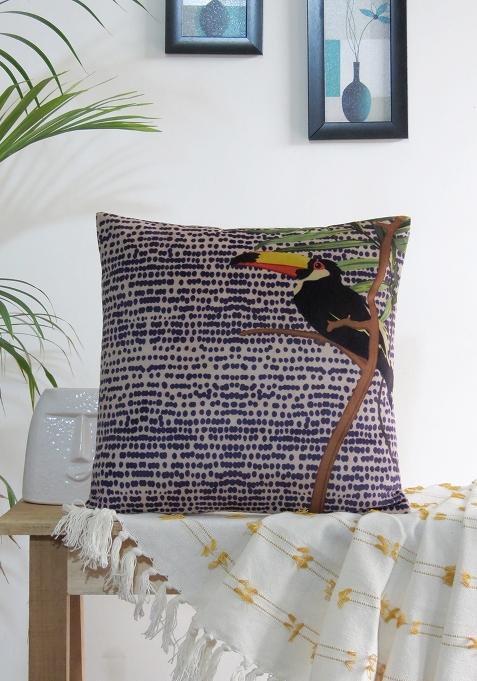 White Tie Dye Inspired Cushion Cover