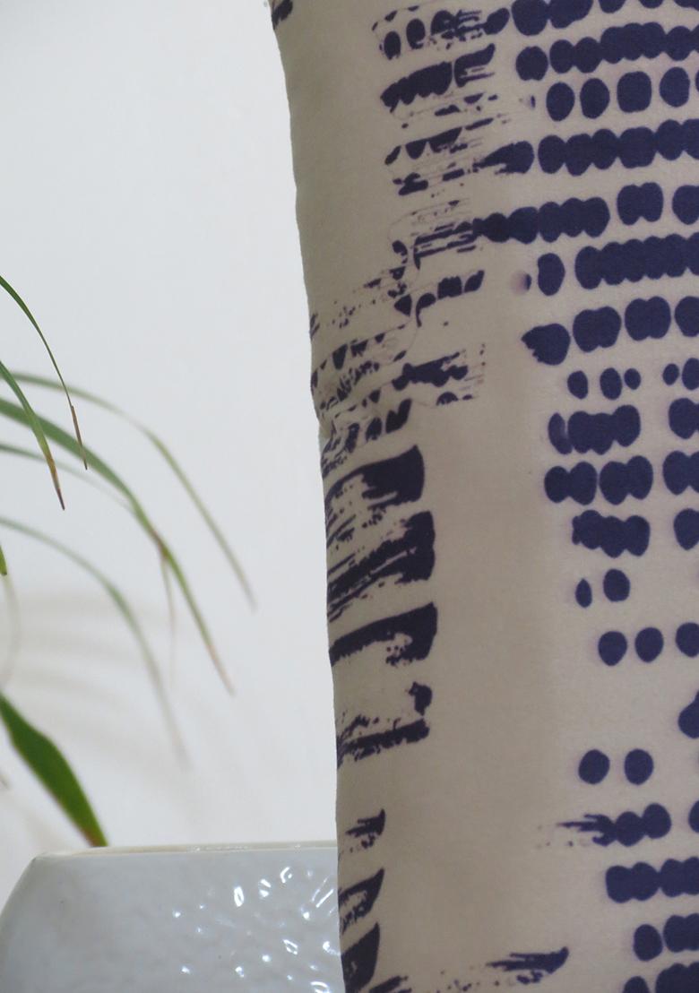 White Tie Dye Inspired Cushion Cover