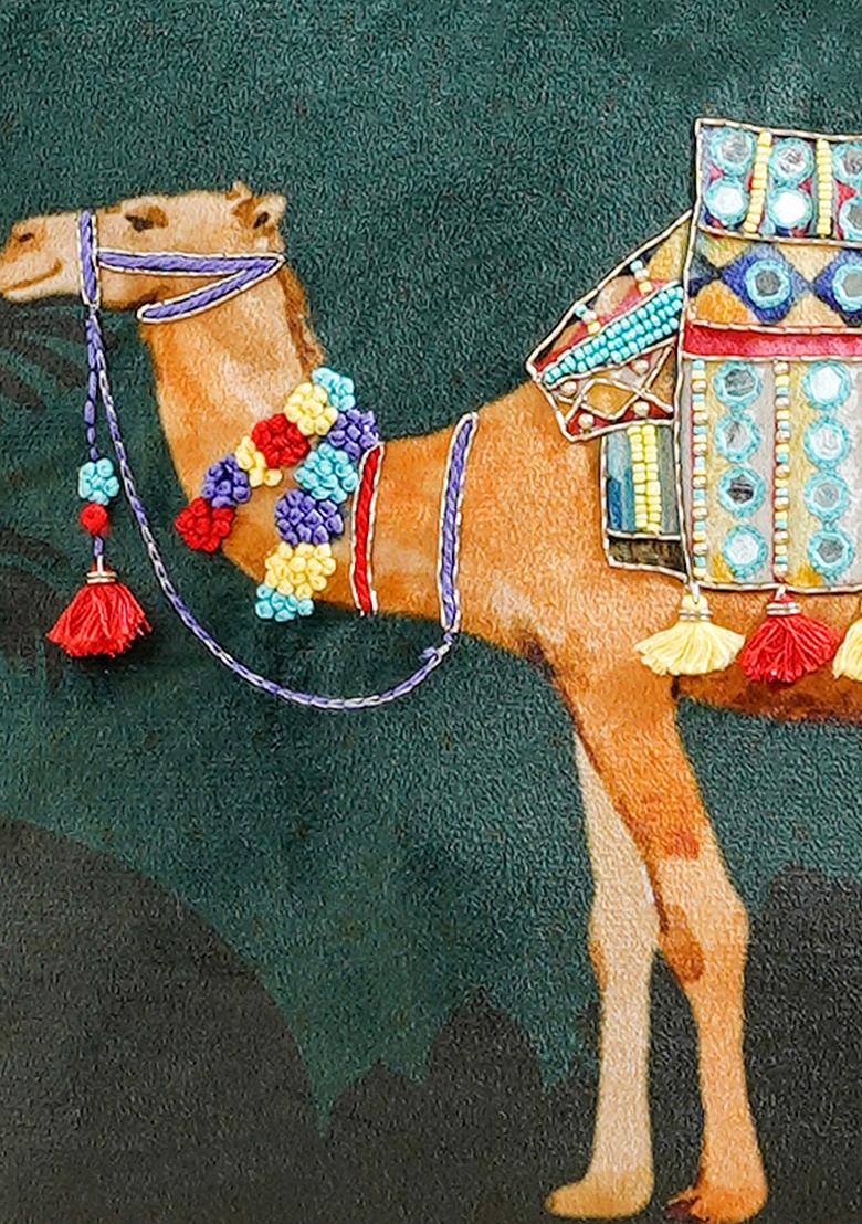 Teal Royal Opulence Velvet Cushion Cover (Set Of 2)