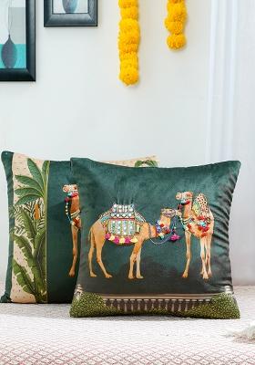 Teal Royal Opulence Velvet Cushion Cover