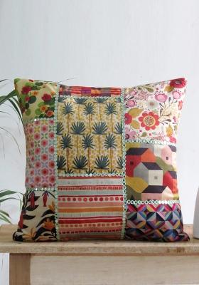 Multi Mirror Work Cushion Cover (Set Of 2)