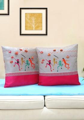 Multi Pure Joy Dancing Frogs Cushion Cover