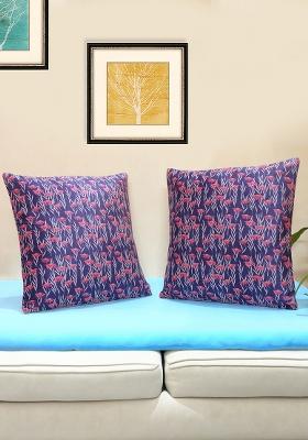 Purple Moonlit Garden Cushion Cover (Set Of 2)