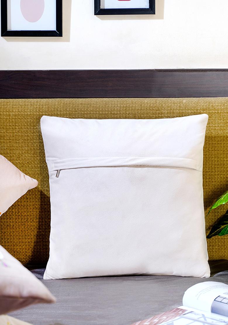 Off White Velvet Cushion Cover